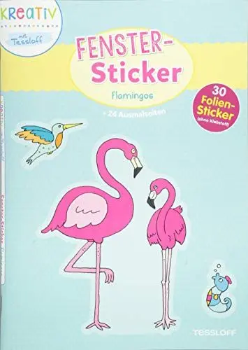Produktbild: Fenster-Sticker Flamingos: Mit 30 Folien-Stickern!