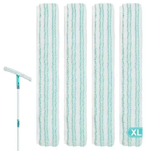 Produktbild: Fensterwischer Ersatzbezug Window Slider Kompatibel Mit Leifheit XL Abzieher Bezug Wischbezug Verwandelt Abzieher Fensterwischer 42 cm
