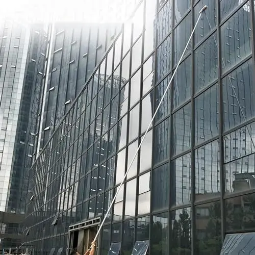Produktbild: fensterwischer Wasserschieber Fensterputzer Professioneller Fensterputzerstab, Aluminium-Legierung Hohe Reichweite 1,4 2,4 3,4 5,0 6,0 8,9 10,2 M Fensterreinigungsset Glass Duster Mit Verlängerungssta