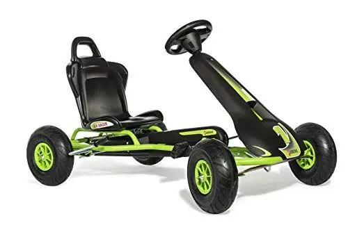 Produktbild: Ferbedo Go AR 8G (Gokart/Kart in schwarz/grün, mit Soundlenkrad und Luftbereifung, ab ca. 5-11 Jahre) 112005