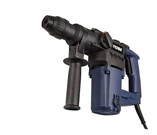 Produktbild: FERM Bohrhammer 850W - Seitengriff - Bohren, Hammerbohren und Meißeln - Inkl. 3x SDS Plus Bohrköpfen und 2x SDS Plus Werkzeugköpfen