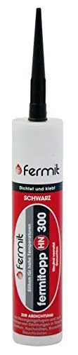 Produktbild: Fermittopp HN 300 schwarz 310 ml, hochtemperaturbeständiger Silikon Dichtstoff