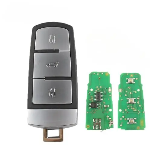 Produktbild: Fernbedienung Schlüsselkarte Autoschlüssel Tasten gehäuse für VW Passat B6 3C B7 Magotan CC Halb Smart 3Tasten 433MHZ ID48 Chip