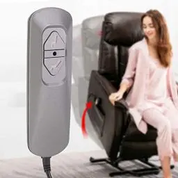 Produktbild: Fernbedienung für Stuhl, Fernbedienung Fernsehsessel, 5 Pin Schnittstelle Elektrischer Sofa Schalter Controller Elektrischer Liegestuhl Anheben des Sofas 2 Tasten Handschalter Controller 5V