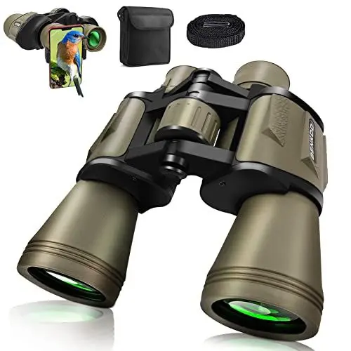 Produktbild: Fernglas für Erwachsene 20x50,HD Ferngläser Kompaktes Wasserdichtes Taktisches Fernglas Professionell, Hohe Auflösung für Vogelbeobachtung, Wandern, Jagd, FMC-Linse Feldstecher