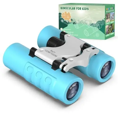 Produktbild: Fernglas für Kinder Geschenke für 3-12 Jahre Mädchen Jungen, 8X21 fernrohr Kinder Outdoor Spielzeug für Erkundungen, Vogelbeobachtung,Reisen(Himmelblau)
