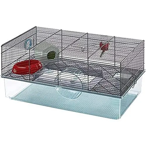 Produktbild: Ferplast Hamsterkäfig, FAVOLA Nagerkäfig, Kleintierkäfig, Hamsterzubehör inklusive, 60 x 37 x h 30 cm.