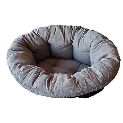 Produktbild: Ferplast Hundekissen, Hundebett und Katzenbett SOFA 'CUSHION 8 Kissen für Haustiere, gepolsterter Bezug, weiche waschbare Baumwollpolsterung, verstellbar mit Gummizug, 85 x 62 x h 28,5 cm grau