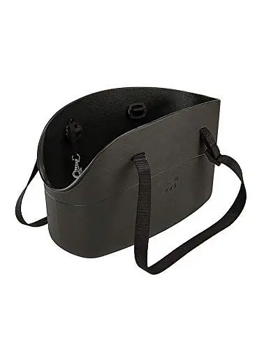Produktbild: Ferplast Hundetragetasche für kleine Hunde und Katzen with-ME SMALL, Transporttasche für Haustiere, Hundetasche, verstellbare Trageriemen, Sicherheitsgurt inklusive, 14 x 35 x H 22 cm Schwarz