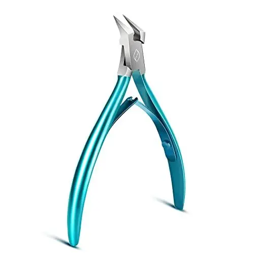 Produktbild: FERYES Nagelzange gerade Klinge für eingewachsene Fußnägel und dicke Nägel - Edelstahl und scharfe spitze Spitze nagelzangen für fußnägel profi - Wide Jaw nagelschere Podolry Tool