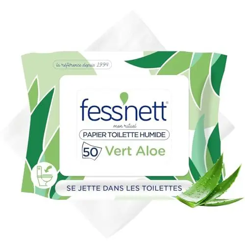 Produktbild: Fess'nett Feuchtes Toilettenpapier, Aloe Vera, 50 Stück