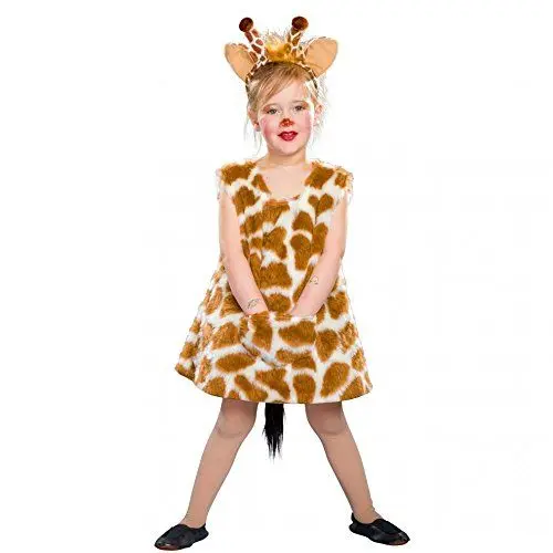 Produktbild: Festartikel Müller Giraffen-Kleid mit Haarreif für Kinder in der Größe 116/128, 118.008.22