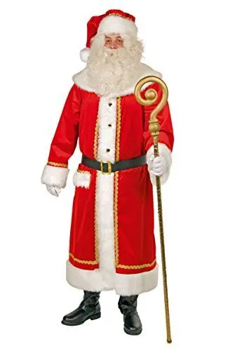 Produktbild: Festartikel Müller Weihnachtsmann-Mantel aus Samt mit Mütze und Gürtel, 410.225.03