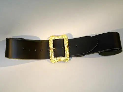 Produktbild: Festartikel-Müller schwarzer Gürtel, ca. 130 cm, Prachtschließe