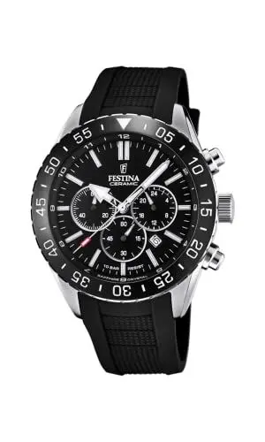 Produktbild: Festina Herren Analog Quarz Uhr mit Silikon Armband F20515/2