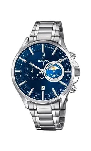 Produktbild: Festina Herren Chronograph Quarz Uhr mit Edelstahl Armband F6852/2