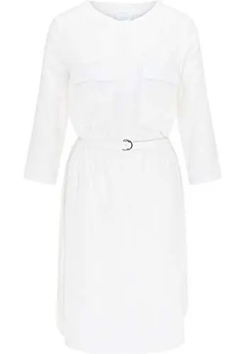 Produktbild: Festland Damen Hemdblusenkleid 17910935-FE04, Weiss, L