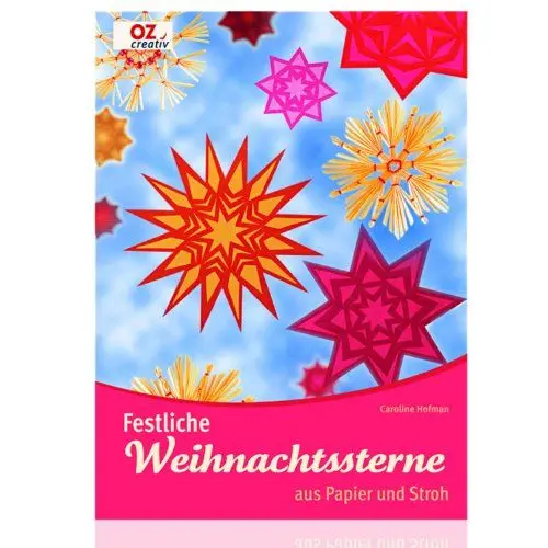 Produktbild: Festliche Weihnachtssterne aus Papier und Stroh