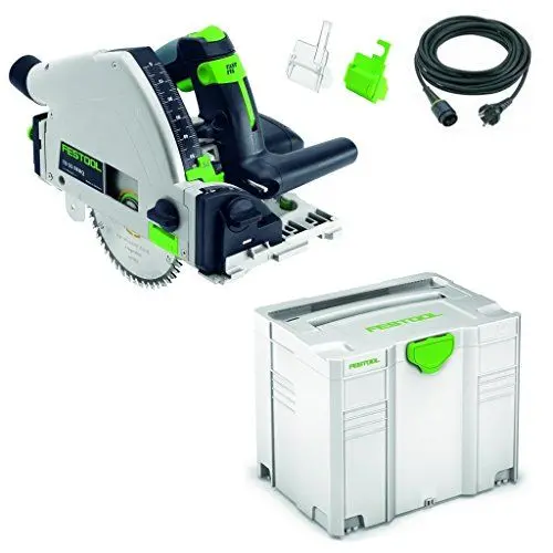 Produktbild: Festool 561551 TS 55 R Tauchsäge mit Elektrottonik, Blau / Weiß