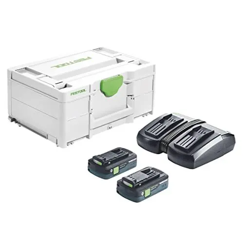 Produktbild: Festool Energie-Set SYS 18V 2x4,0/TCL 6 Duo (mit Akkupacks BP 18 Li 4,0, Schnellladegerät), im Systainer