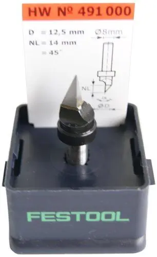 Produktbild: Festool Gipskartonfräser HW S8 D12,5/45°