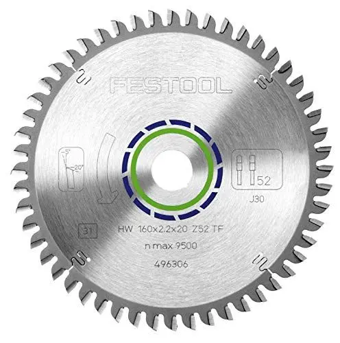 Produktbild: Festool Kreissägeblatt HW 160x2,2x20 TF52