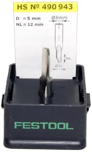 Produktbild: Festool Nutfräser HS S8 D 5/12