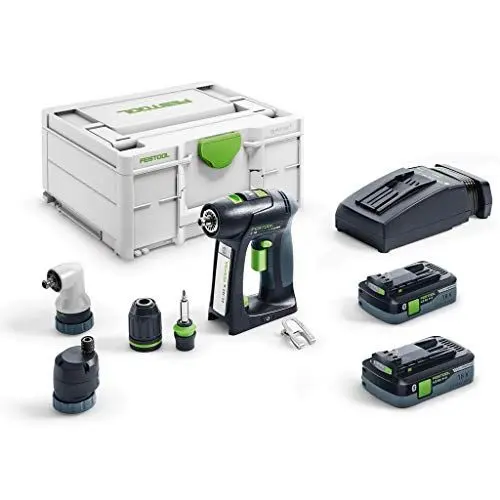 Produktbild: FESTOOL TM-T6CS-RD 4,0 Akku-Bohrschrauber C 18 Li Set, grau/grün