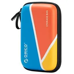 Produktbild: Festplattentasche 2,5 Zoll, ORICO Wasserdichtes HDD/SSD Case Kompatibel mit Seagate, SanDisk, Samsung, WD, Stoßfestes Hart Hülle Organizer,14 x 8,5 cm(Mehrfarbig)