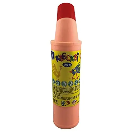 Produktbild: Feuchtmann 633.061-13 - KLECKSi Fingermalfarbe in Flasche, ca. 900 g, Neon-Orange, hochwertige Farbe für Kinder ab 2 Jahren, ideal für Kindergarten, Kita, Schule und Hort zum kreativen Spielen