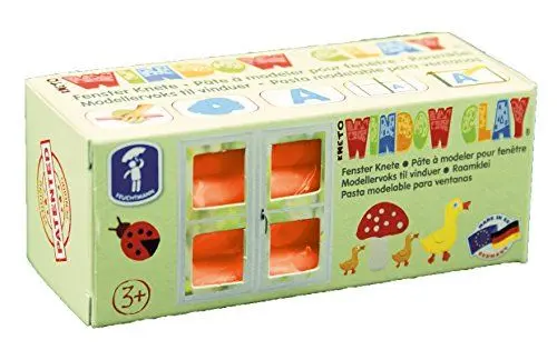 Produktbild: Feuchtmann Spielwaren 628.1408-3 - Window Clay - Fensterknete Einzelstange 150 G, orange