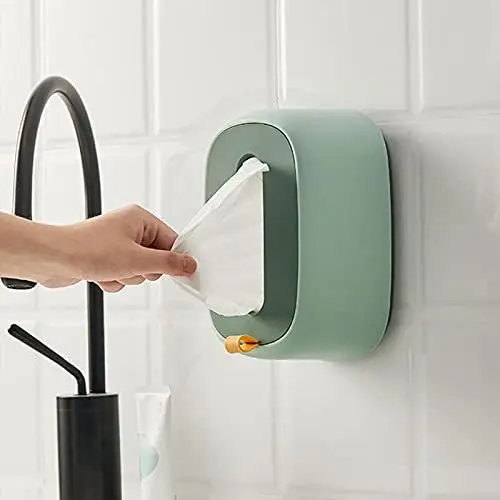 Produktbild: Feuchttücher Spender Halter Wand Baby Feuchttücherbox Servietten Aufbewahrungsbox – Feuchttücher-Papieretui für Home-Schreibtisch, Wohnheim, Küche, Waschraum