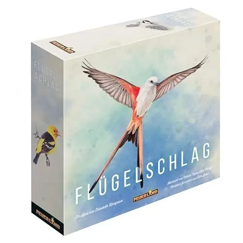 Produktbild: Feuerland Spiele 63558, FLÜGELSCHLAG Brettspiel, Kennerspiel des Jahres 2019, 1 bis 5 Spieler