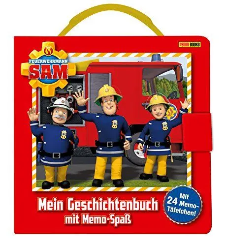 Produktbild: Feuerwehrmann Sam: Mein Geschichtenbuch mit Memo-Spaß: Pappbilderbuch inklusive Koffer und 24 Memo-Täfelchen