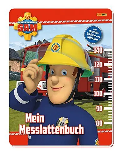 Produktbild: Feuerwehrmann Sam: Mein Messlattenbuch: mit Ausmalbildern und Stickern
