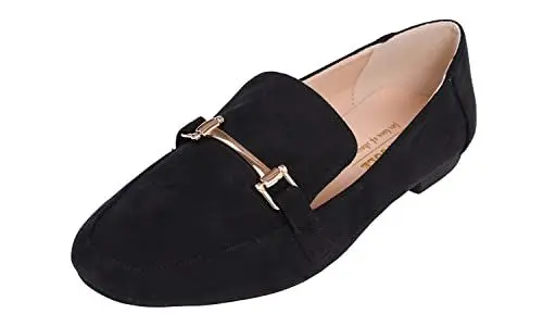 Produktbild: Feversole Damen Fashion Trim Deco Loafer Hausschuhe, D'orsay Loafer