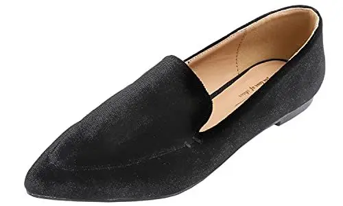 Produktbild: Feversole Flache Schuhe für Damen,Spitze Flache Schuhe，Klassische Ballerinas Profilsohle