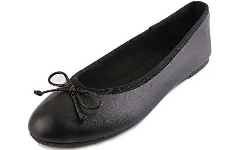 Produktbild: Feversole Napa Round Ballerina, Damen Klasssische Ballerinas Matt Balerinaschuhe Flach Damenschuhe Matt Schwarz 40 EU