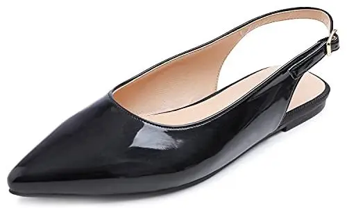 Produktbild: Feversole Slingback erstklassige Damen Ballerina mit Ausgeh-Schuhe Sommer-Schuhe