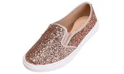 Produktbild: Feversole Women's Featured Canvas Sneaker,Sdamen Schuhe Slip On Sneakers Freizeit Atmungsaktive Fitness Turnschuhe Plattform Air Leichte Outdoor Walking Schuhe