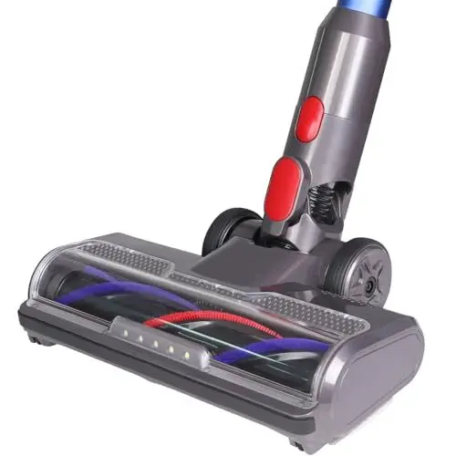 Produktbild: FEVORCS Bürste Ersatzteil Zubehör Kompatibel mit Dyson V7 V8 V10 V11 V15 Staubsauger Bodendüse mit Frontlichten für Hartböden und Teppich