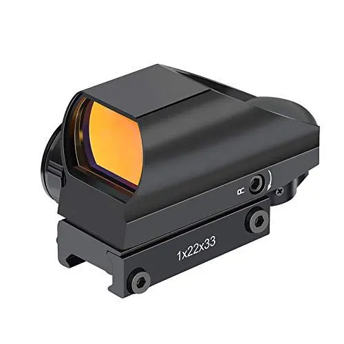 Produktbild: Feyachi RS-25 Red Dot Visier Rotpunktvisier Reflexvisier mit 4 Absehenmustern 11 Helligkeitsstufen Leuchtpunktvisier Zielfernrohr Airsoft Red Dot Sight mit 20mm/22mm Schiene