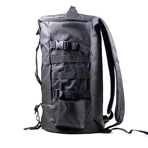 Produktbild: FGUUTYM Outdoor-Aktivitäten, große Kapazität, Umhängetasche, Zylindertasche, Handheld-Doppelschulter-Angelgerät-, Spezialtasche, Freizeit-Umhängetasche Coole Rucksäcke Für Schule (Black, One Size)
