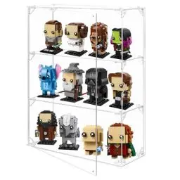Produktbild: FHMIDIC Acryl Vitrine, 3-Schicht transparente Vitrine für Funko Pop Figuren, Wandvitrine staubdichte Schaukasten, Alternative Glasvitrine für Sammlerstücke, Lego, Modelle, Spielzeug (30.4x10.2x39cm)