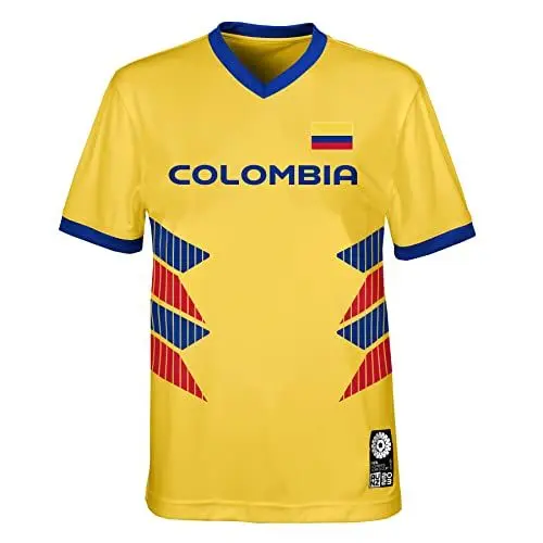 Produktbild: FIFA Offizielles Trikot der Frauenfussball-Weltmeisterschaft 2023, Kolumbien, Gelb, 5-6 Jahre