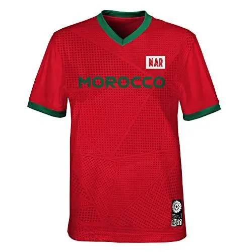 Produktbild: FIFA Offizielles Trikot der Frauenfussball-Weltmeisterschaft 2023, Marokko, Rot, 5-6 Jahre