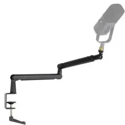 Produktbild: FIFINE Mikrofon Arm, flach Einstellbarer Stangen Mikrofon Ständer mit Mikrofonclip, Schraubenadapter, Kabelmanagement, für Podcast, Streaming, Gaming, Studio