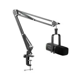 Produktbild: FIFINE XLR Streaming Mikrofon mit Arm für Podcast Studio, USB Dynamisch Microphone Gaming PC mit Stummschalttaste, für PS4/5 Mac Mixer Soundkarten