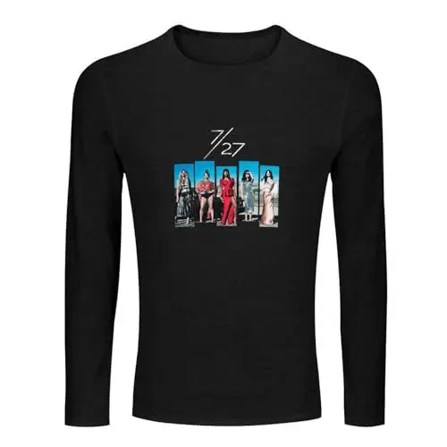 Produktbild: Fifth Harmony 7 27 Album Logo Pullover Classic Men's 100% Cotton Tee Crewneck Unisex Long Sleeve T-Shirt Black XL