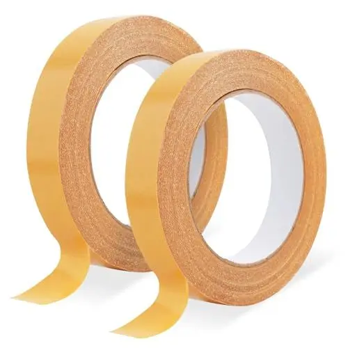 Produktbild: FIHODONE 2 Stück Doppelseitiges Klebeband 20M, Doppelseitiges Klebeband Extra Stark Handreißbar 2cm,Teppichklebeband Doppelseitig, Klebeband Doppelseitig Hohe Haftkraft für Teppich Ecken Fixieren